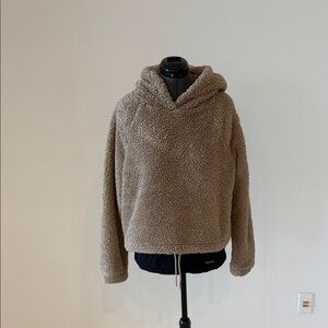 H&M Oversized Hooded Teddy Pullover